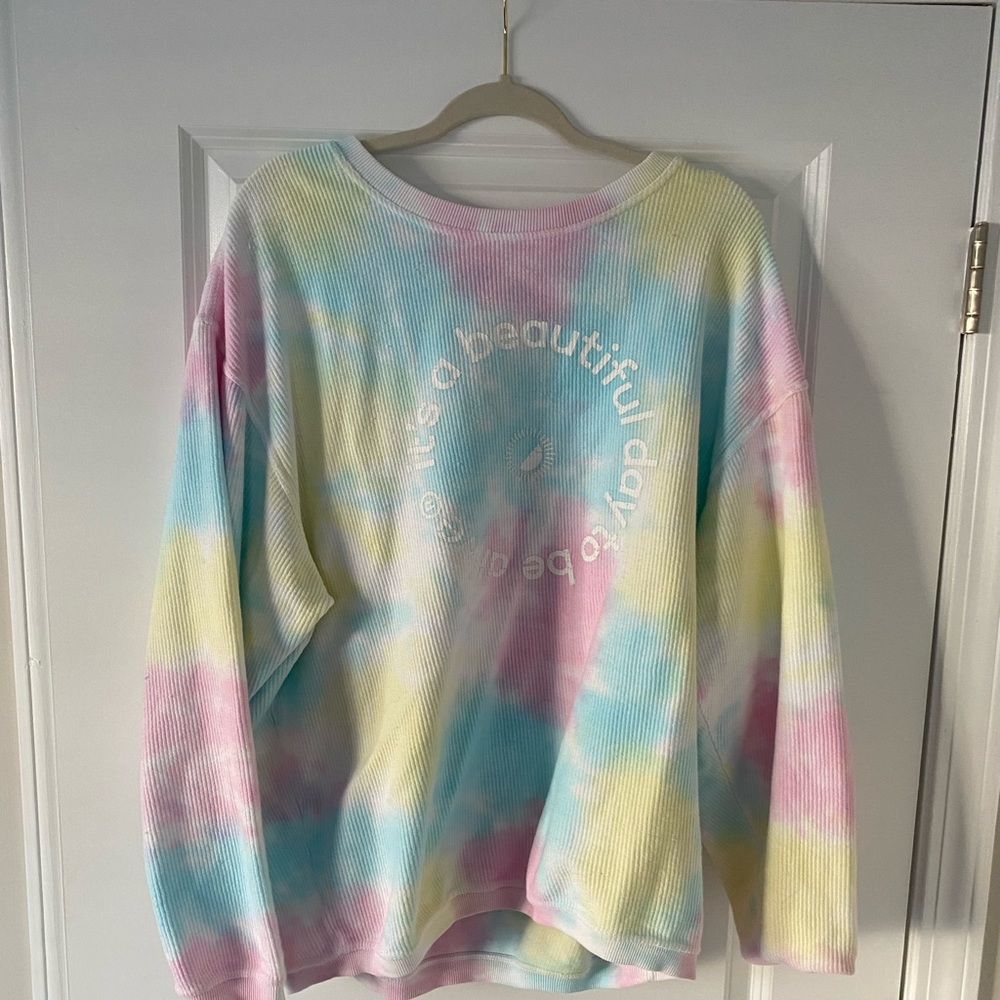 Whitney Simmons Tie Dye “It’s a Beautiful Day to Be Alive” Crew